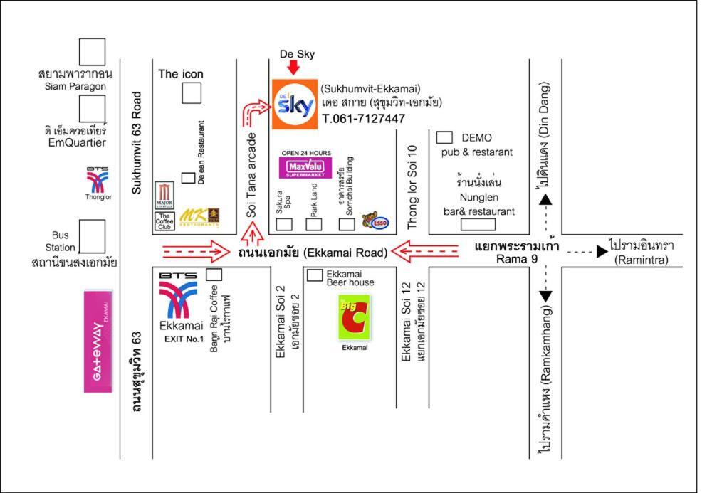 De Sky Sukhumvit Ekkamai Hotell Bangkok Eksteriør bilde